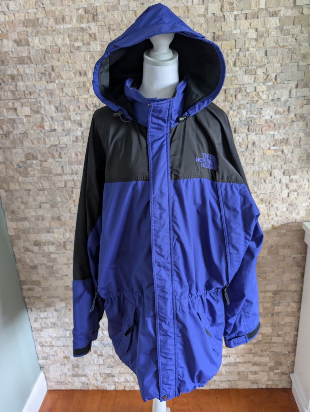Vintage 90s North Face Summit Windbreaker Jacket Purple Blue Black XL Gorpcore